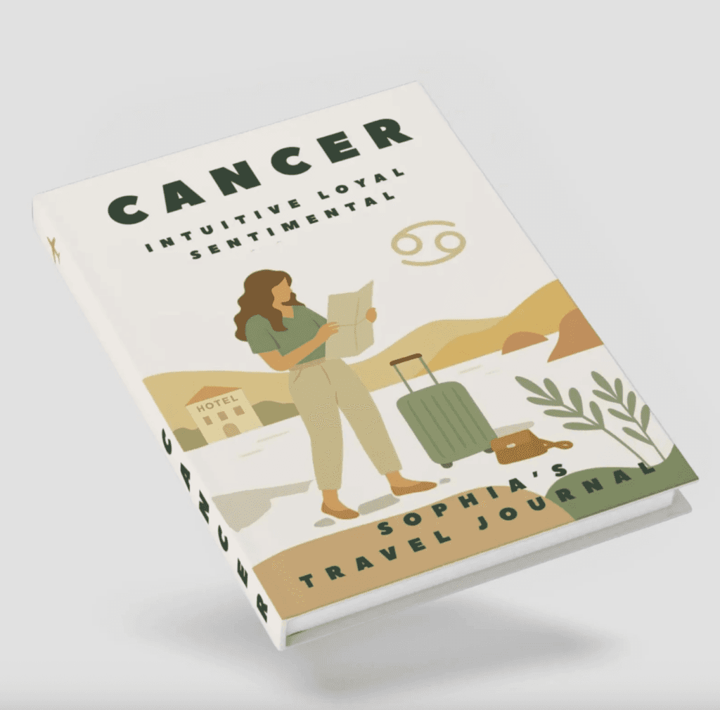 Cancer Zodiac Personalized Travel Journal