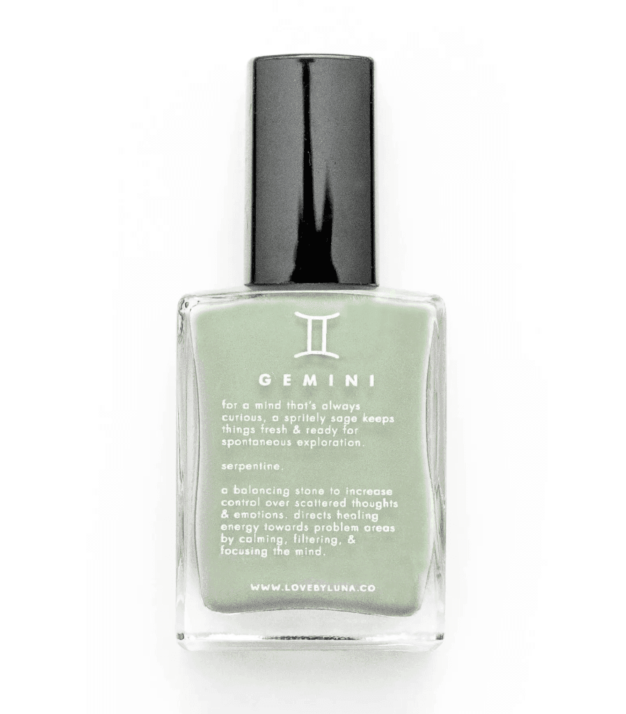 Gemini + Serpentine Crystal Infused Nail Polish