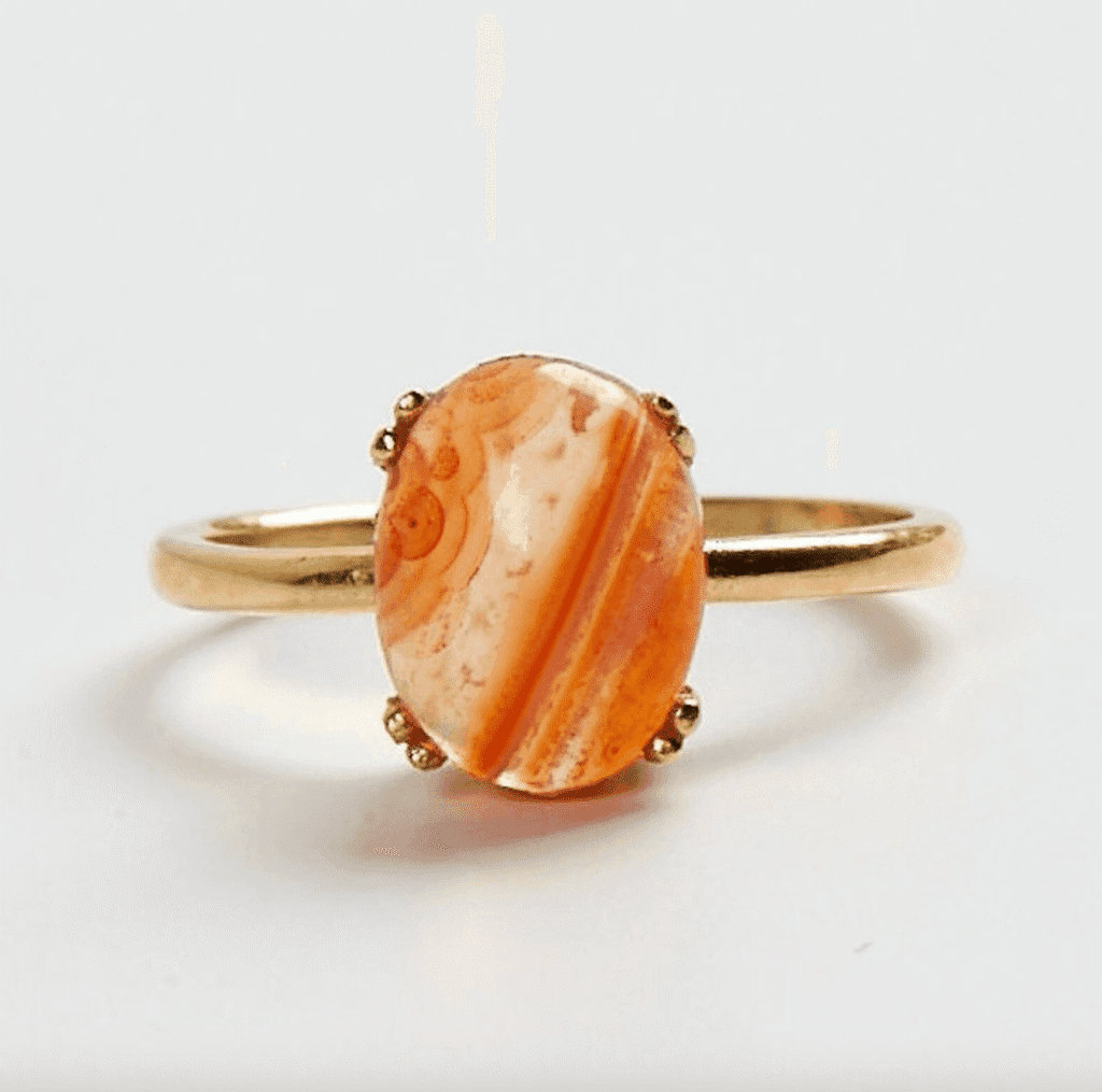 Carnelian Gemstone Ring