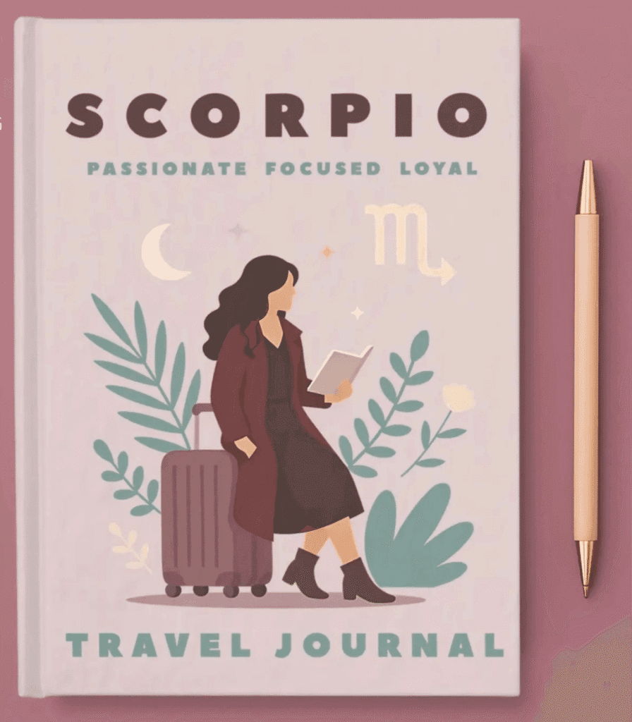 Personalized Scorpio Travel Journal