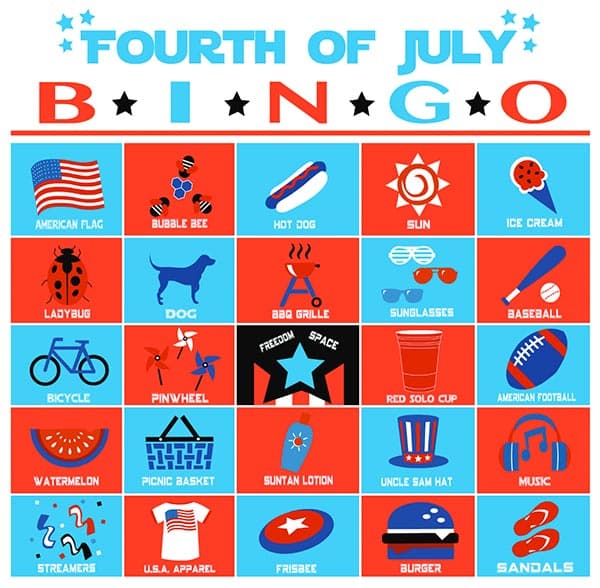 4th of July Bingo Sample