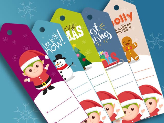 Holiday To / From Gift Tags Printable