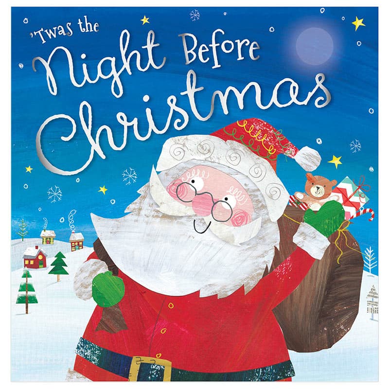 Classic Christmas storybook cover evoking the Kris Kringle gift exchange tradition