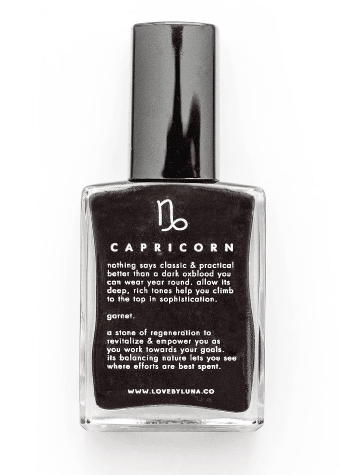 Crystal-infused zodiac nail polish