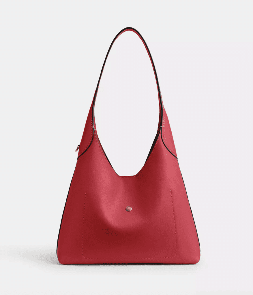 COACH Brooklyn Shoulder Bag 28 in red leather