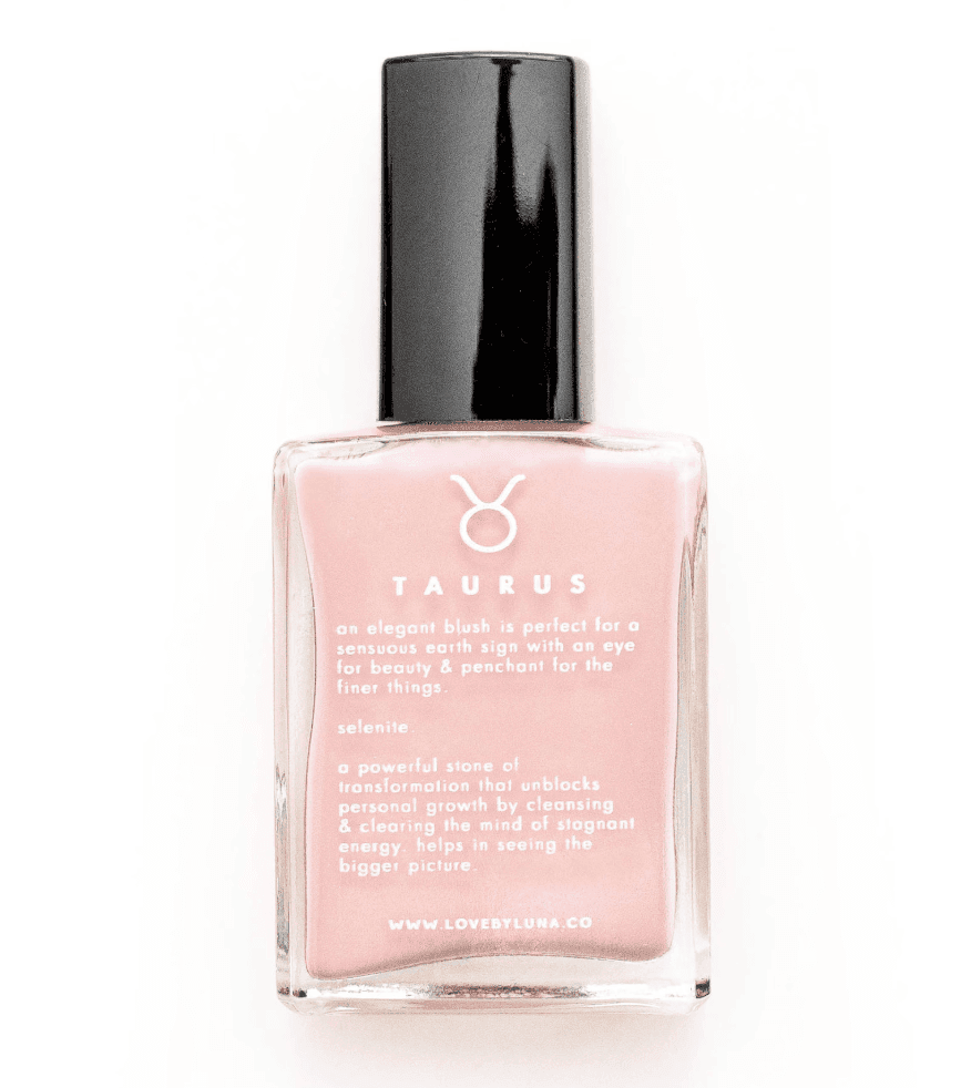 Taurus + Selenite Crystal Infused Nail Polish