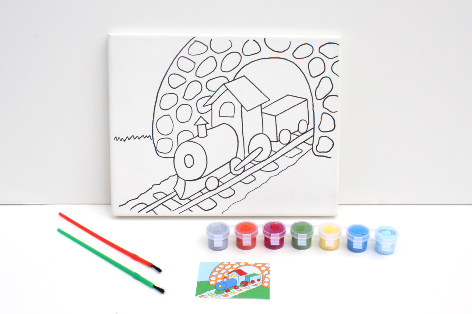 train painting craft