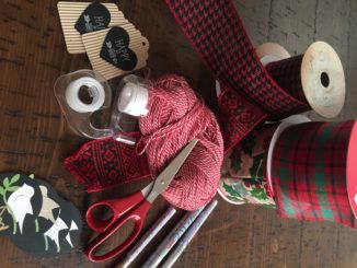 festive wrapping supplies