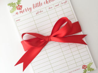 Christmas shopping lists