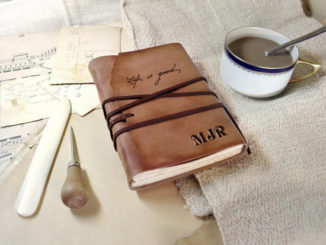 handmade leather journal