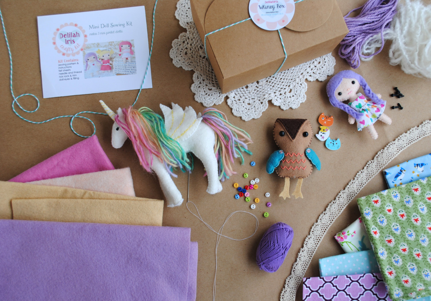 felt doll diy kit