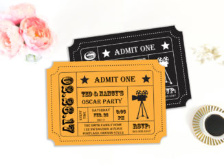 oscar party invitation