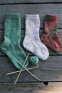 knitted socks