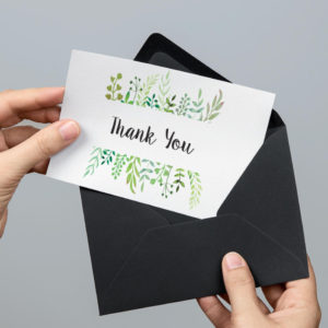 thank you card