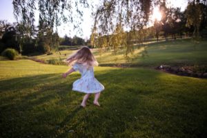 only child outdoor summer activities