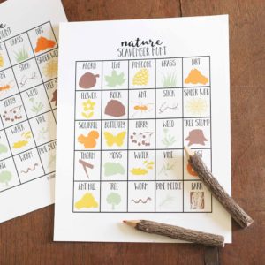 nature hunt summer boredom buster