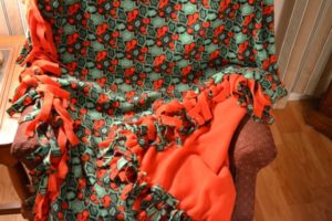 Homemade blankets make great gifts