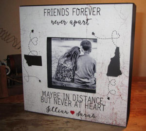 Long-distance friendship.