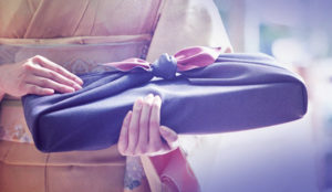 Furoshiki can be made of silk, cotton, or even less expensive materials like rayon and nylon.