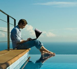 A laptop privacy screen.