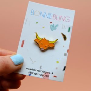highland cow pin