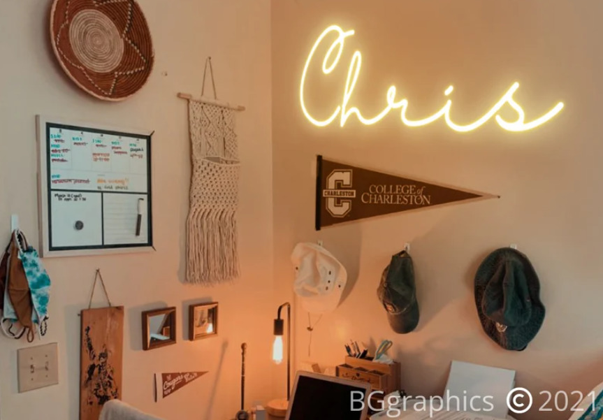 Customized neon dorm sign TikTok Find