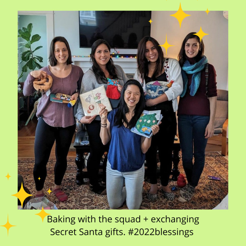 Baking with the squad and secret santa party