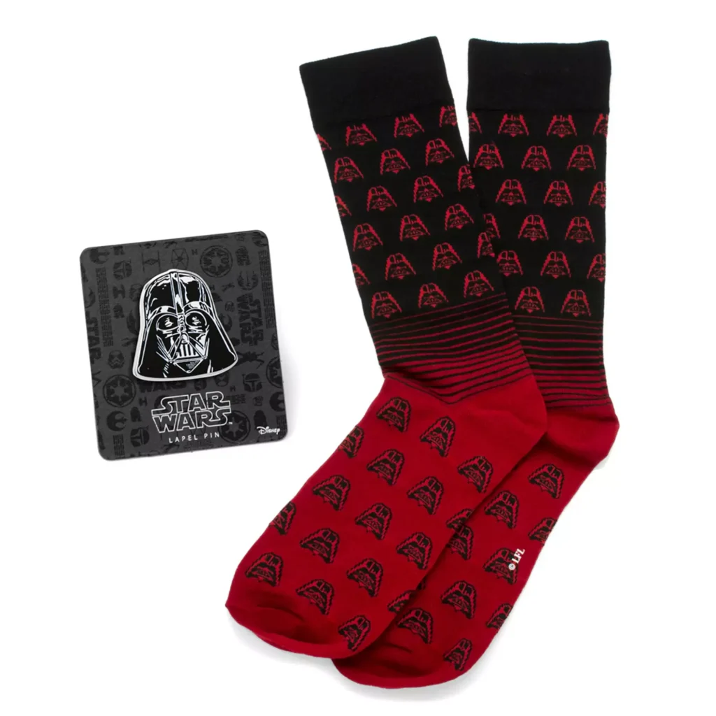 Darth Vader red ombre socks gift set