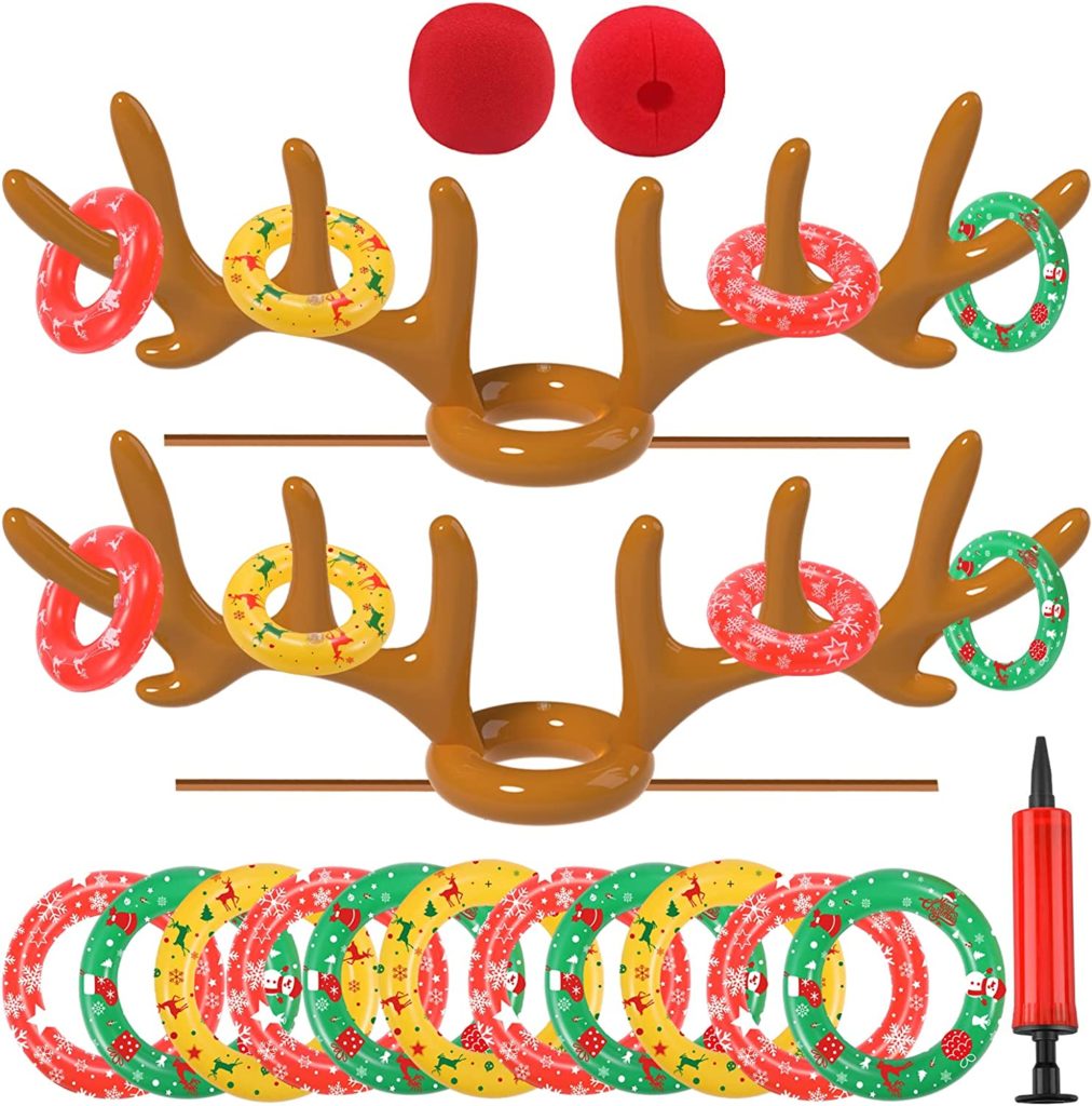 Reindeer ring toss game to play by the pool this summer