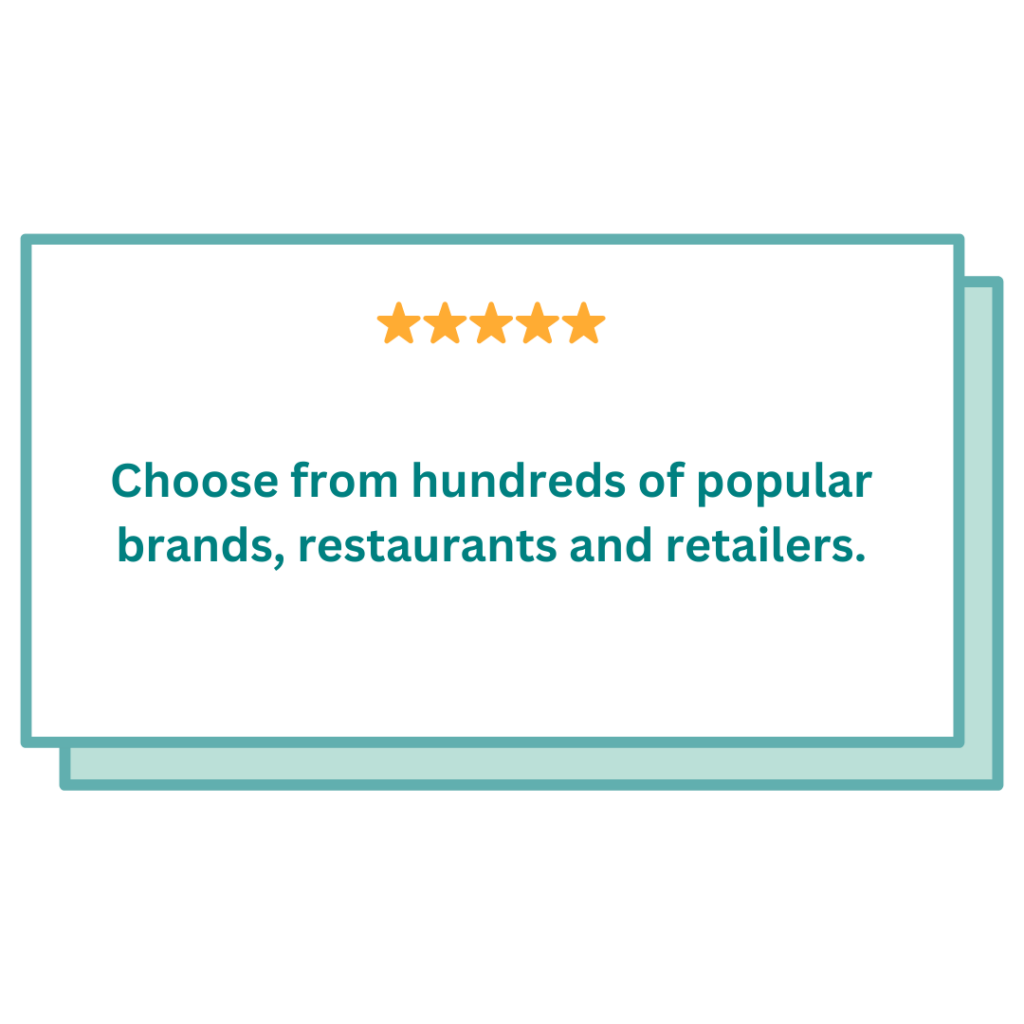 Choose from hundreds of retailers with One4all gift card from Giftcards.com