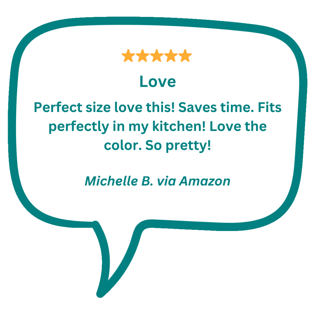 KitchenAid Mini Stand Mixer is the perfect size and saves time.