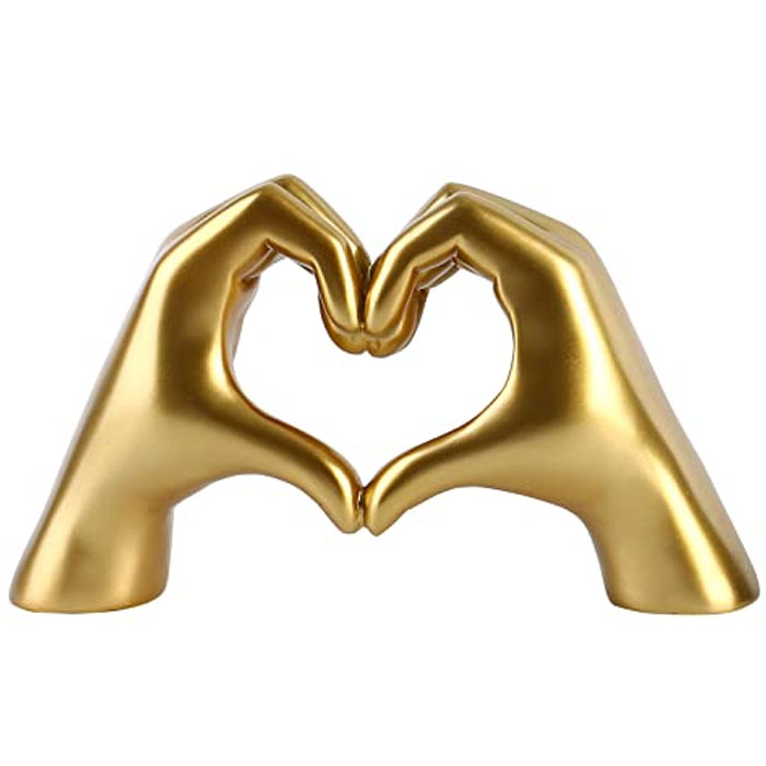 Heart hands home decor