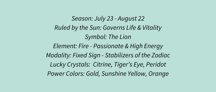 Zodiac Traits for Leo