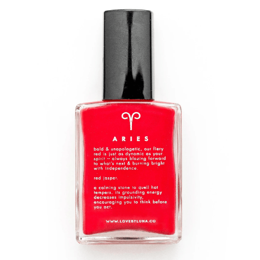 Aries + Red Jasper Crystal Infused Nail Polish