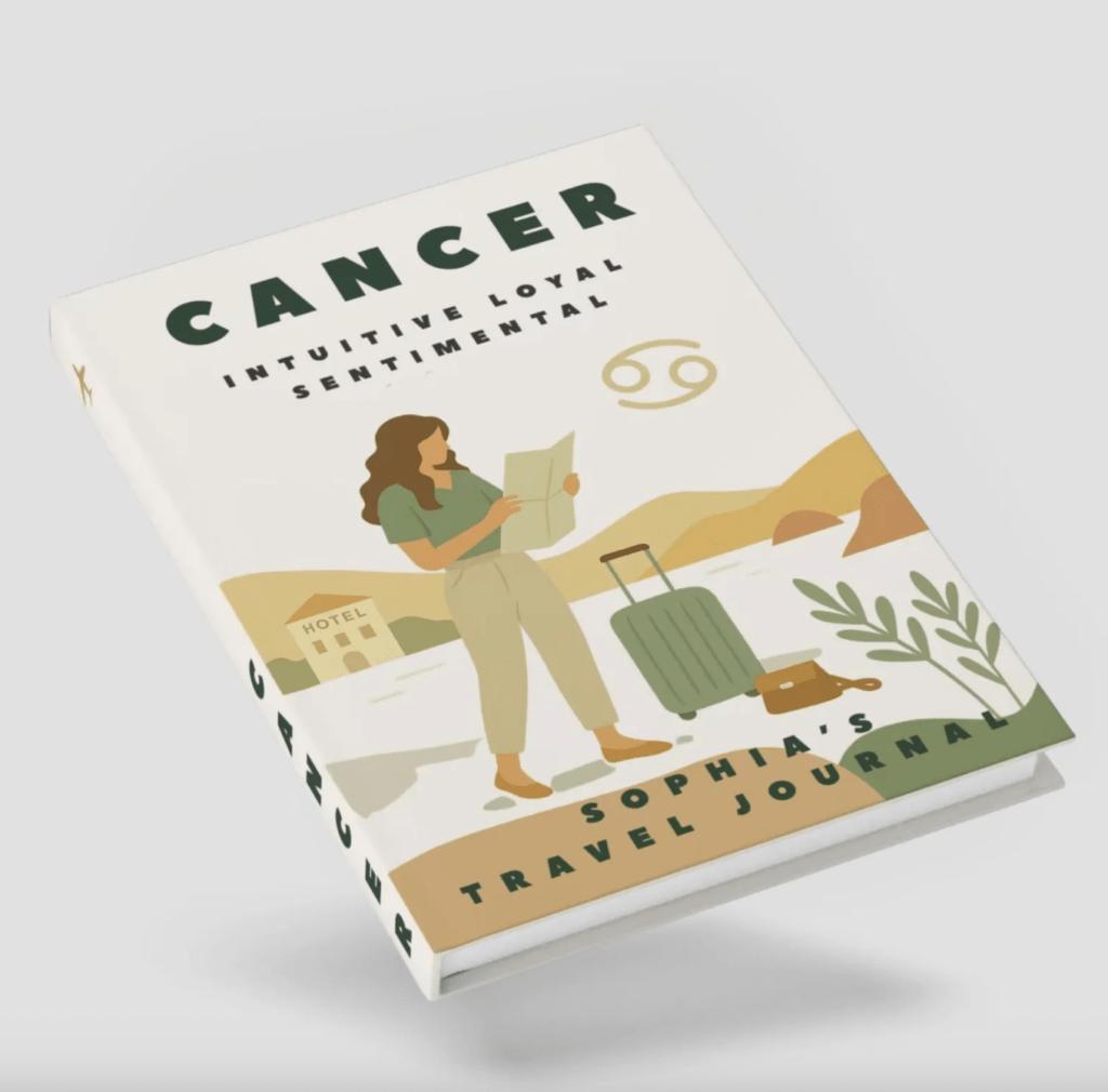 Cancer Zodiac Personalized Travel Journal