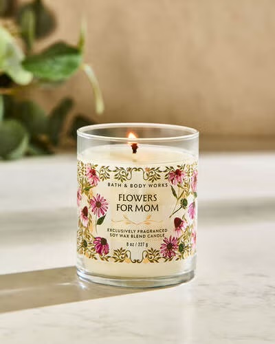 Flowers for Mom single-wick candle from Bath and Body Works