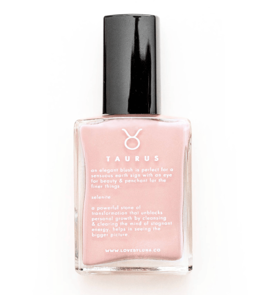 Taurus + Selenite Crystal Infused Nail Polish