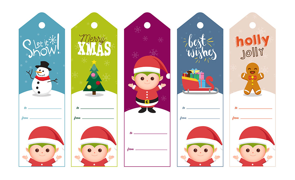 Printable Christmas Labels, Instant Download, Winter Holiday, Digital  Download, Christmas Gift Tag Stickers