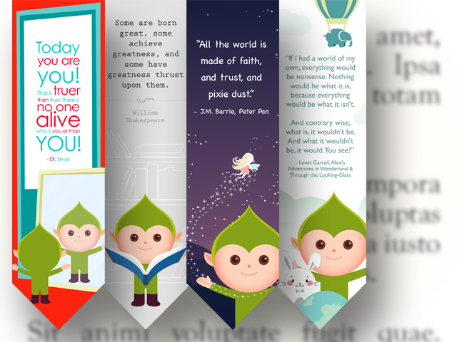 Famous Authors Bookmarks printable